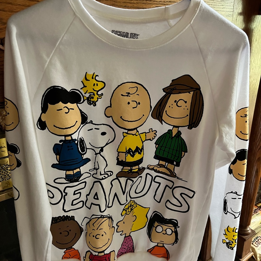 Peanuts Charlie Brown & the Gang Sweatshirt Sz M